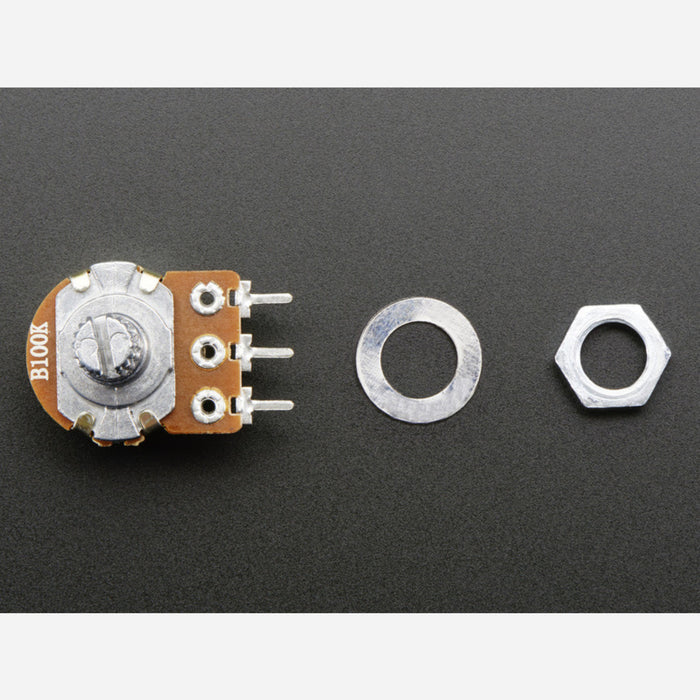 Panel Mount 100K potentiometer (Breadboard Friendly) [100KB]