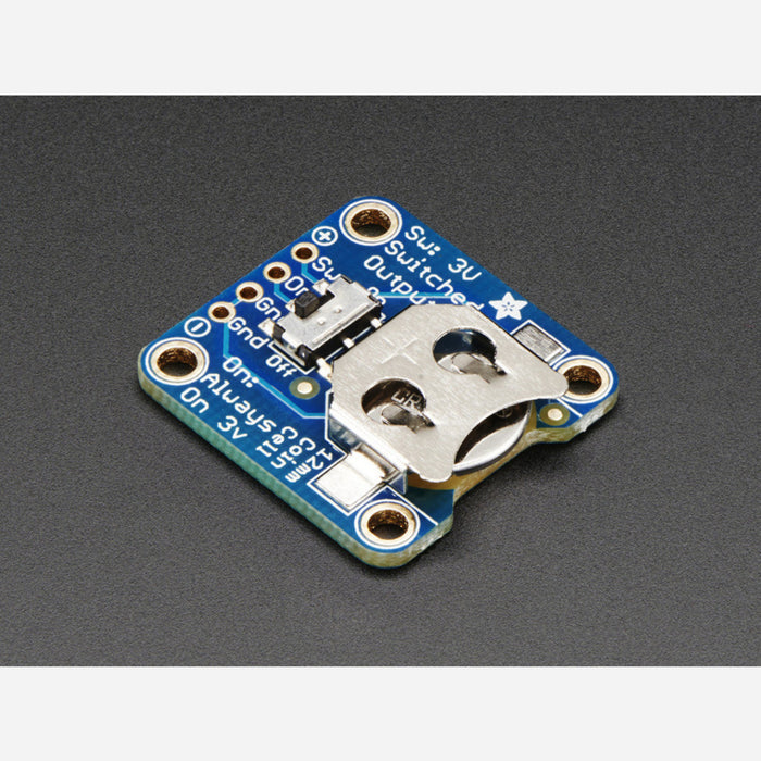 12mm Coin Cell Breakout w/ On-Off Switch