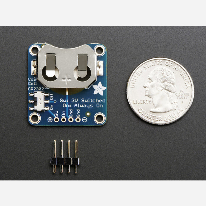 20mm Coin Cell Breakout w/On-Off Switch (CR2032)