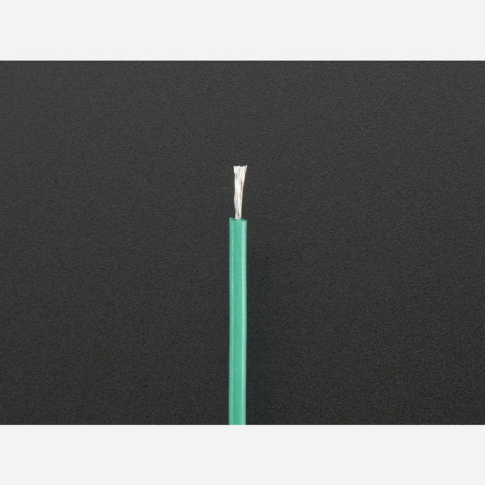 Silicone Cover Stranded-Core Wire - 2m 26AWG Green