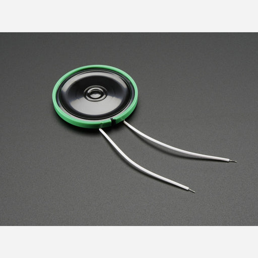 Thin Plastic Speaker w/Wires - 8 ohm 0.25W