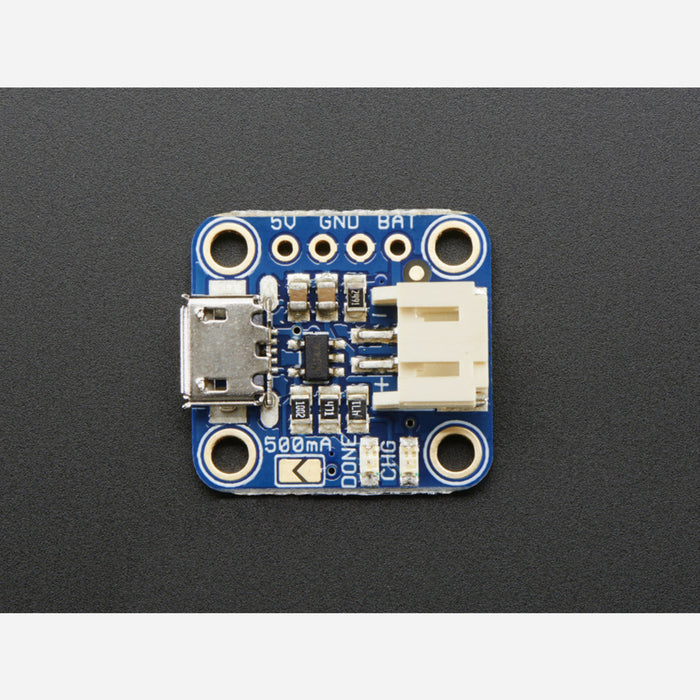 Adafruit Micro Lipo w/MicroUSB Jack - USB LiIon/LiPoly charger [v1]