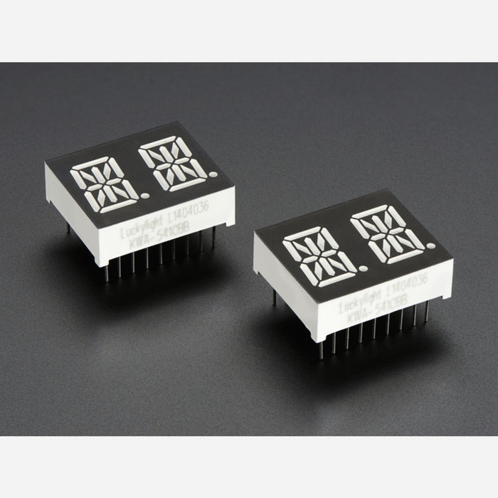 Dual Alphanumeric Display - Blue 0.54 Digit Height - Pack of 2