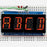 Quad Alphanumeric Display - 0.54" Digits w/ I2C Backpack - Red