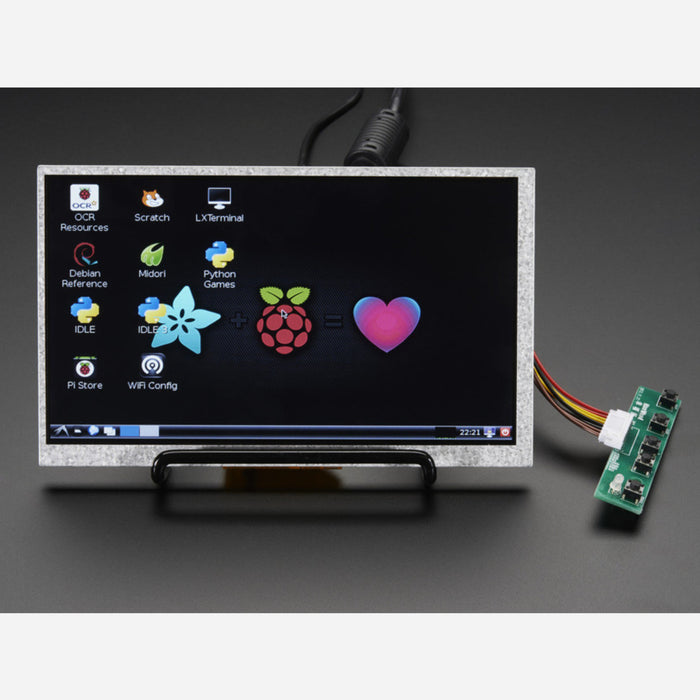 HDMI 4 Pi: 7 Display no Touchscreen 800x480 - HDMI/VGA/NTSC/PAL