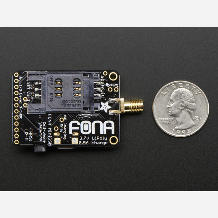 Adafruit FONA - Mini Cellular GSM Breakout - SMA Version - v1