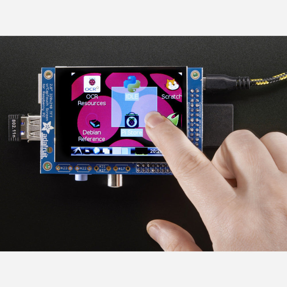 PiTFT 2.8 TFT 320x240 + Capacitive Touchscreen for Raspberry Pi