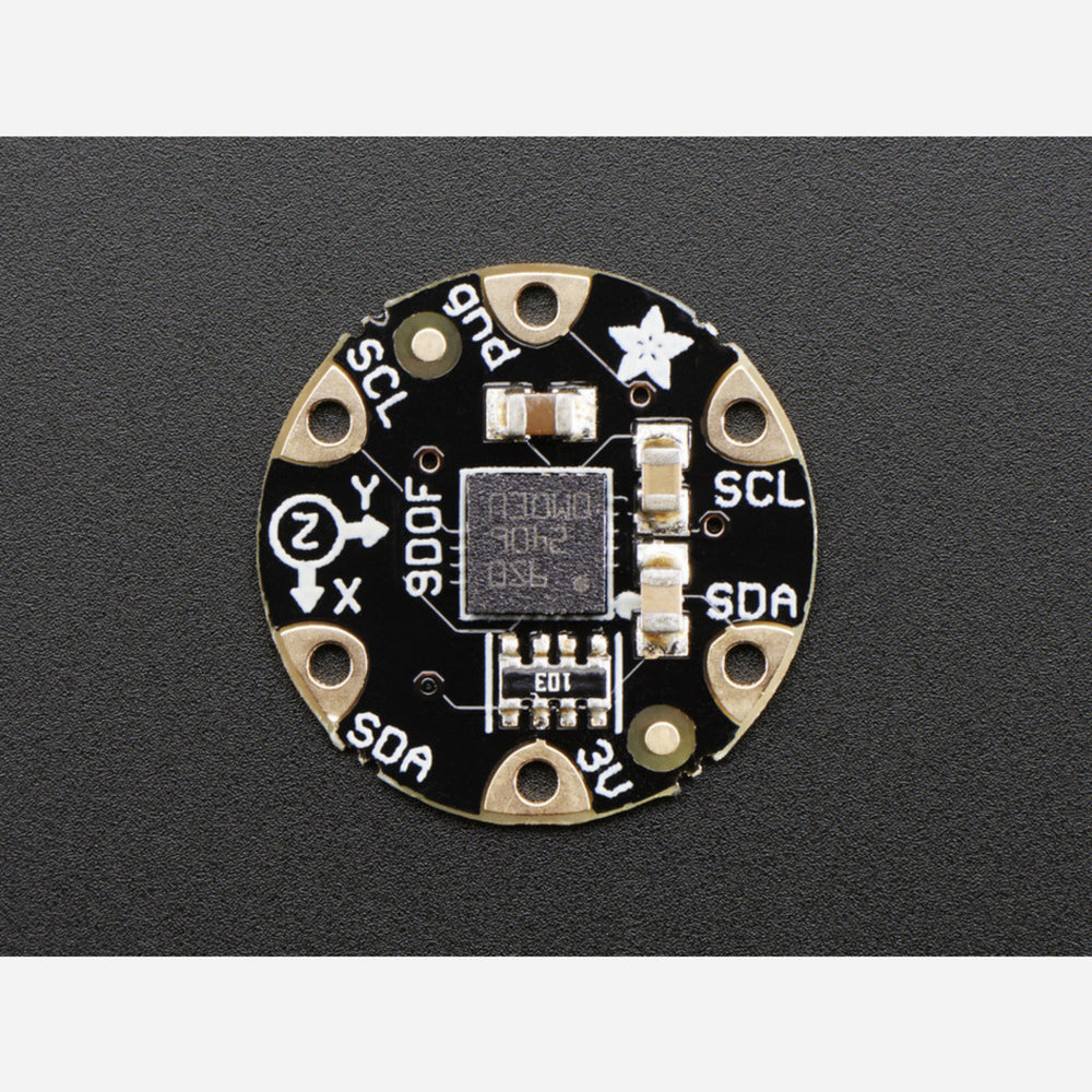 FLORA 9-DOF Accelerometer/Gyroscope/Magnetometer - LSM9DS0 [v1.0]