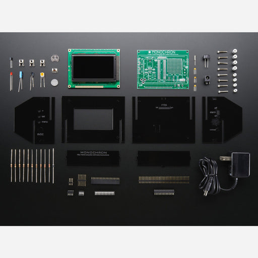 MONOCHRON Clock kit - Open source clock platform, make clocks! [v1.0]