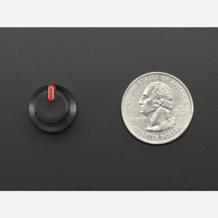 Potentiometer Knob - Soft Touch T18 - Red