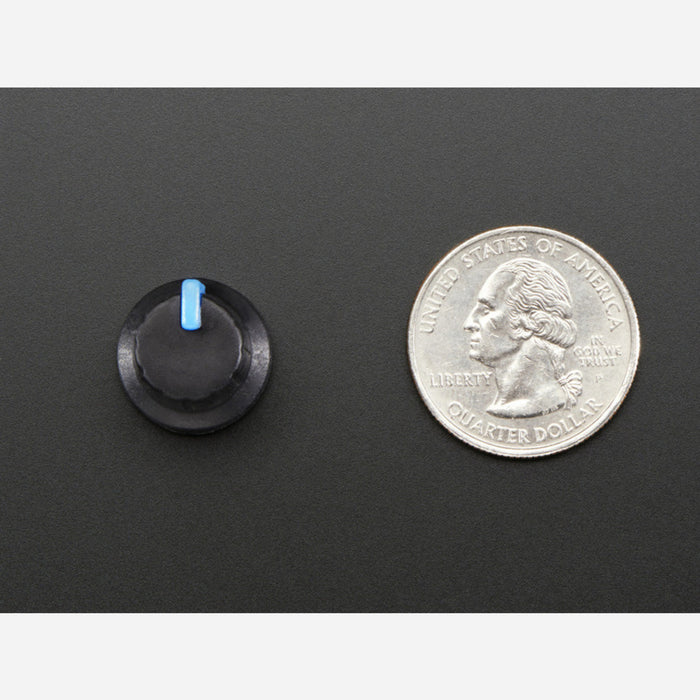 Potentiometer Knob - Soft Touch T18 - Blue