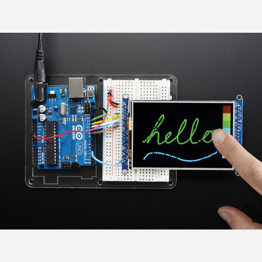 3.5 TFT 320x480 + Touchscreen Breakout Board w/MicroSD Socket [HXD8357D]