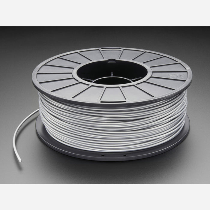 ABS Filament for 3D Printers - 3mm Diameter - Silver - 1KG