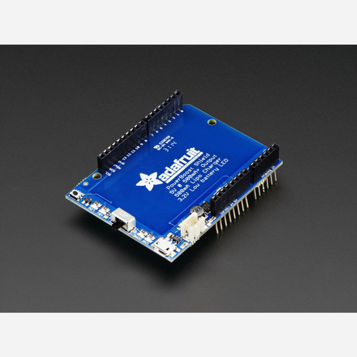 Adafruit PowerBoost 500 Shield - Rechargeable 5V Power Shield