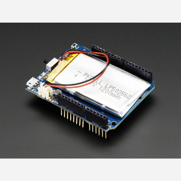 Adafruit PowerBoost 500 Shield - Rechargeable 5V Power Shield