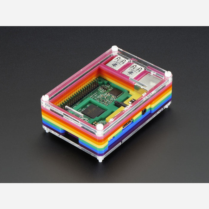 Rainbow Pibow - Enclosure for Raspberry Pi 2 / Model B+/ Pi 3