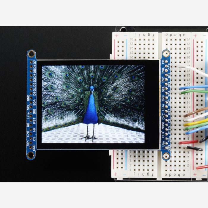 2.8 TFT LCD with Cap Touch Breakout Board w/MicroSD Socket