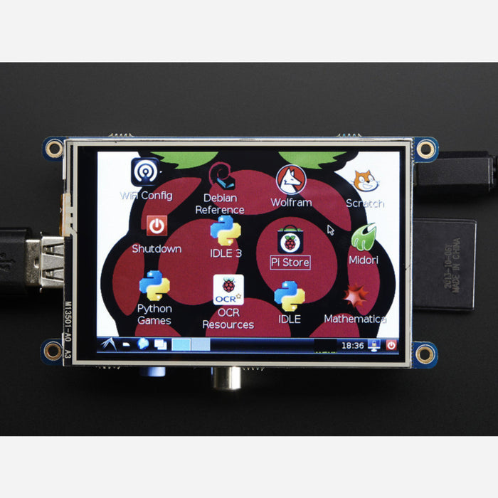 PiTFT - Assembled 480x320 3.5 TFT+Touchscreen for Raspberry Pi