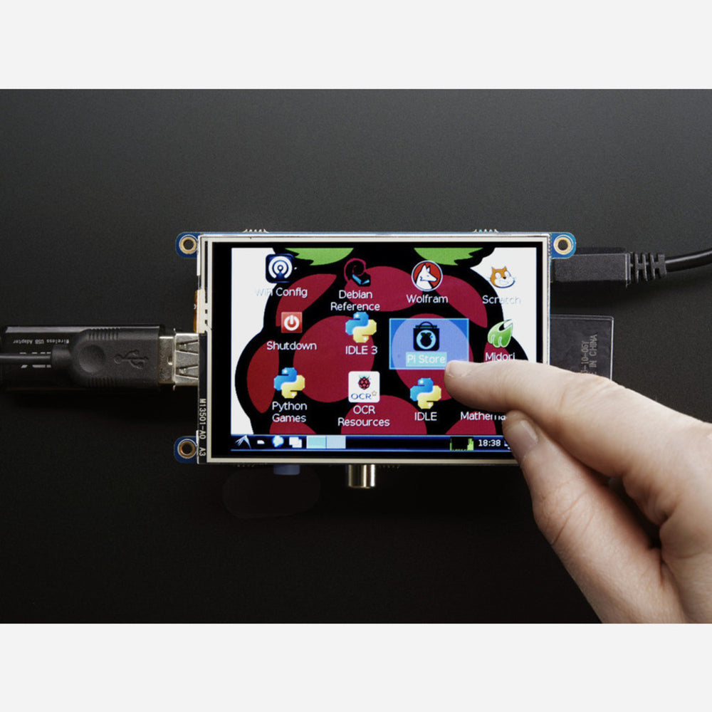 PiTFT - Assembled 480x320 3.5 TFT+Touchscreen for Raspberry Pi