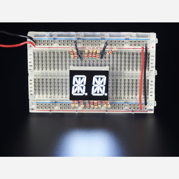 Dual Alphanumeric Display - White 0.54 Digit Height - Pack of 2