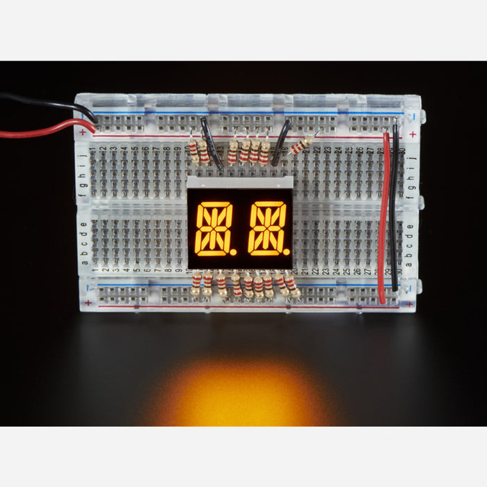 Dual Alphanumeric Display -Yellow 0.54 Digit Height - Pack of 2