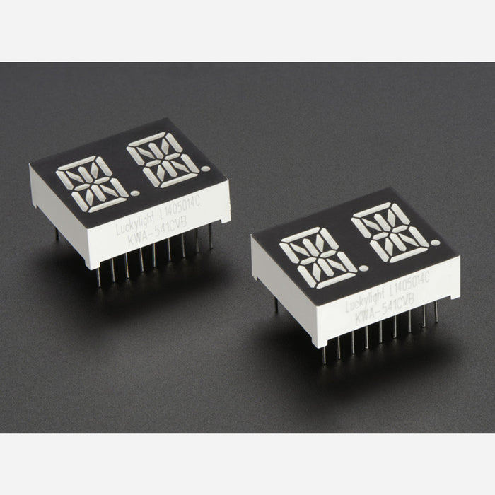 Dual Alphanumeric Display - Yellow-Green 0.54 - Pack of 2