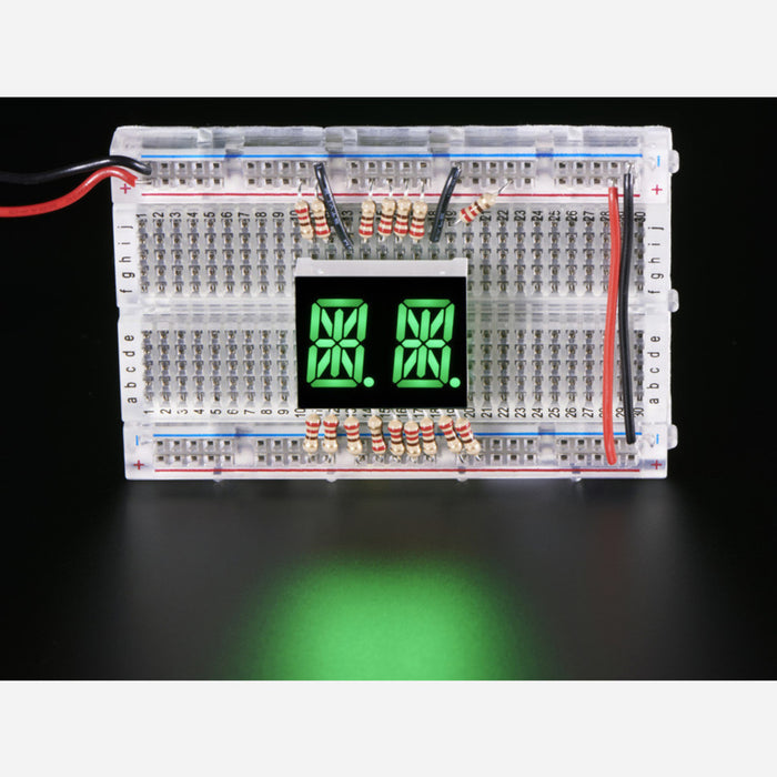 Dual Alphanumeric Display - Green 0.54 Digit Height - Pack of 2