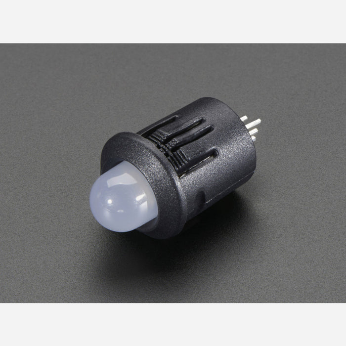 8mm Plastic Bevel LED Holder - Pack of 5