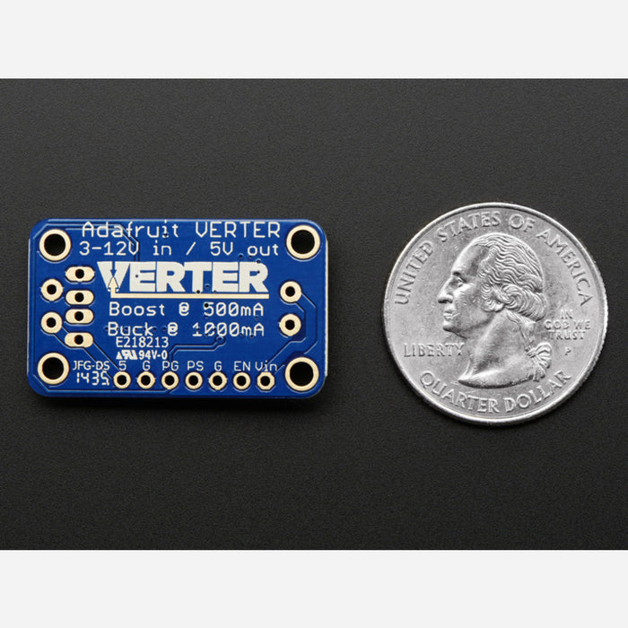 VERTER 5V USB Buck-Boost - 500mA from 3V-5V / 1000ma from 5V-12V