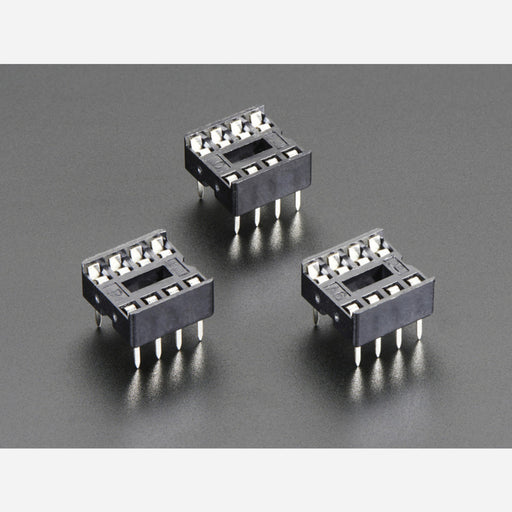 IC Socket - for 8-pin 0.3 Chips - Pack of 3