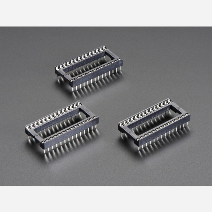 IC Socket - for 28-pin 0.6 Chips - Pack of 3