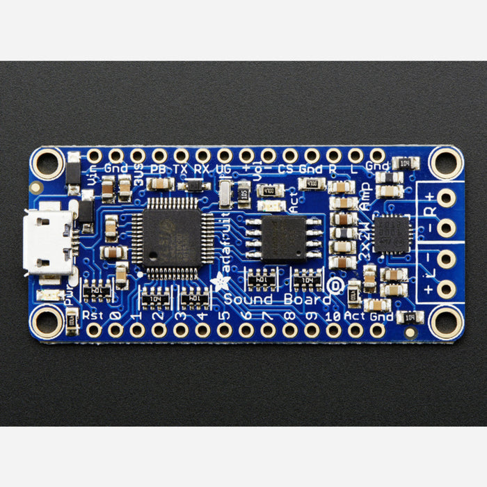 Adafruit Audio FX Sound Board - WAV/OGG Trigger - 16MB storage with 2x2W Amp