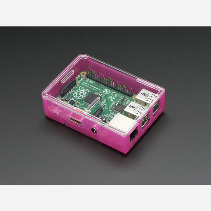 Pi Model B+ / Pi 2 / Pi 3 Case Base - Pink