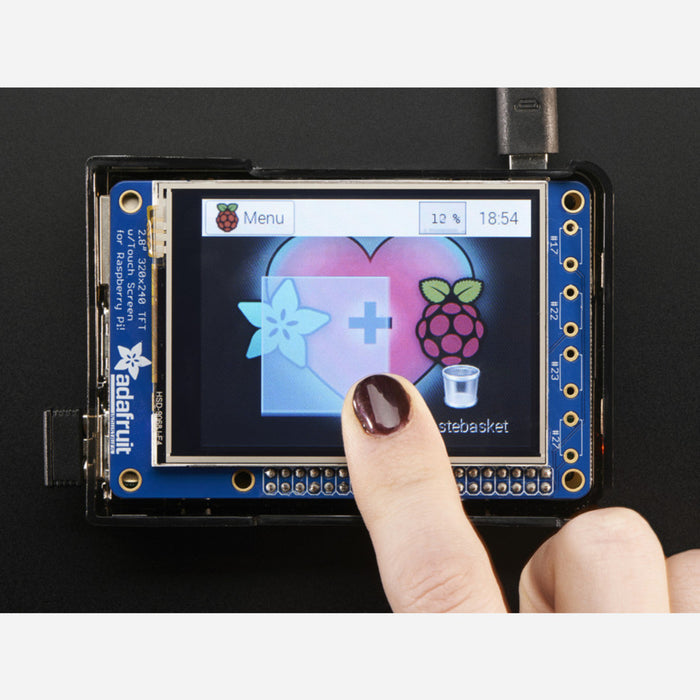 PiTFT Plus Assembled 320x240 2.8 TFT + Resistive Touchscreen