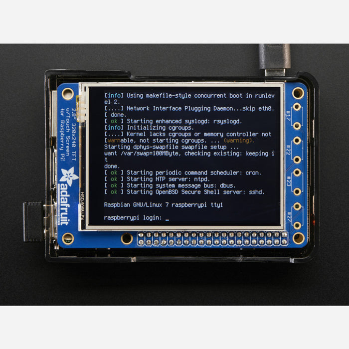 PiTFT Plus Assembled 320x240 2.8 TFT + Resistive Touchscreen