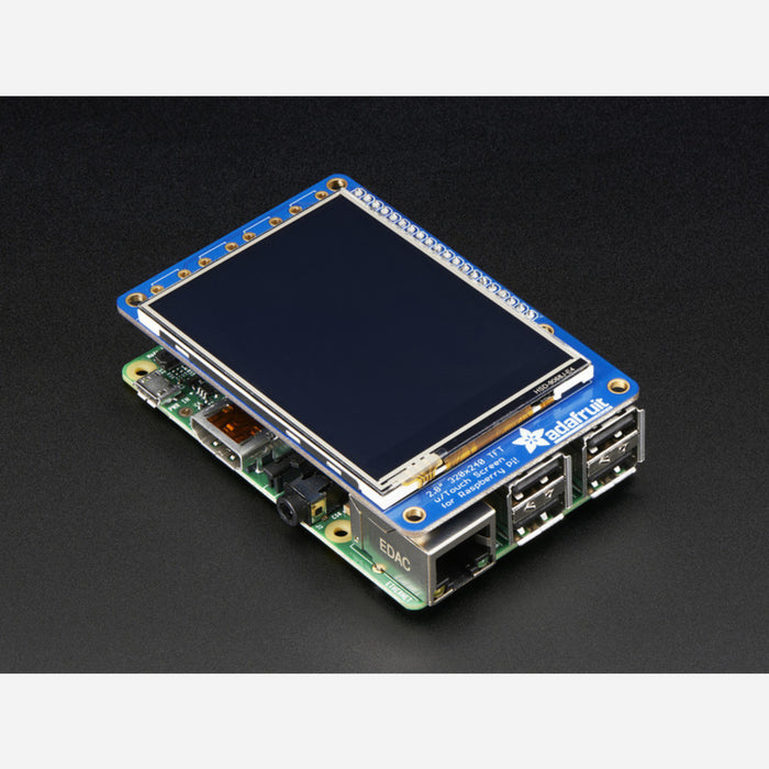 PiTFT Plus Assembled 320x240 2.8 TFT + Resistive Touchscreen