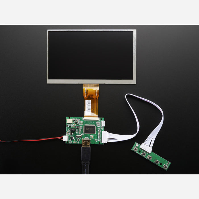 HDMI 4 Pi: 7 Display no Touchscreen 1024x600 w/ Mini Driver