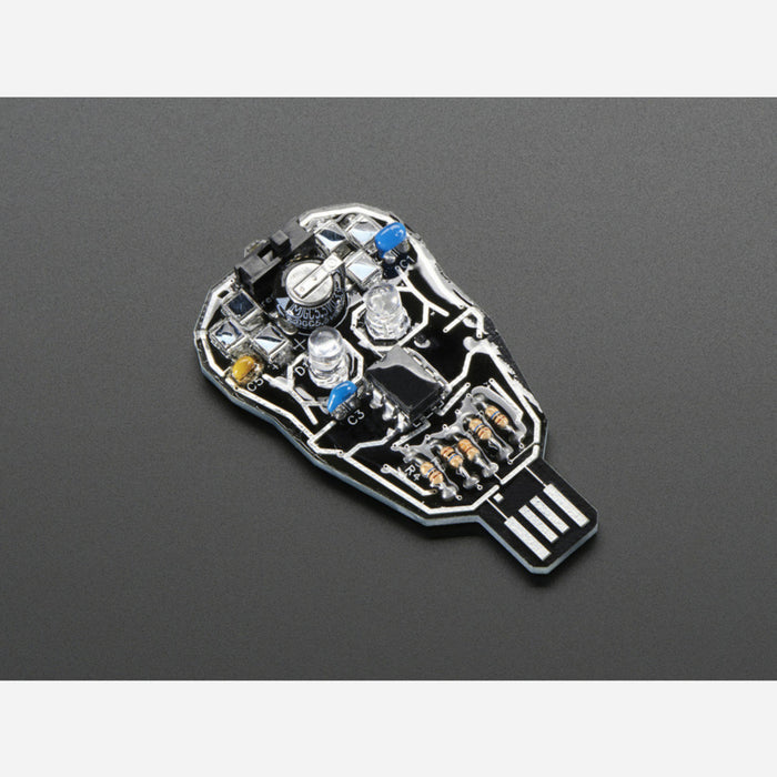 Solar Powered SKULL Blinky LED Pendant Kit from Lumen Electronic