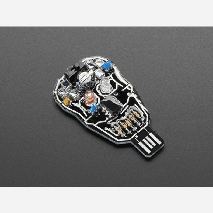 Solar Powered SKULL Blinky LED Pendant Kit from Lumen Electronic