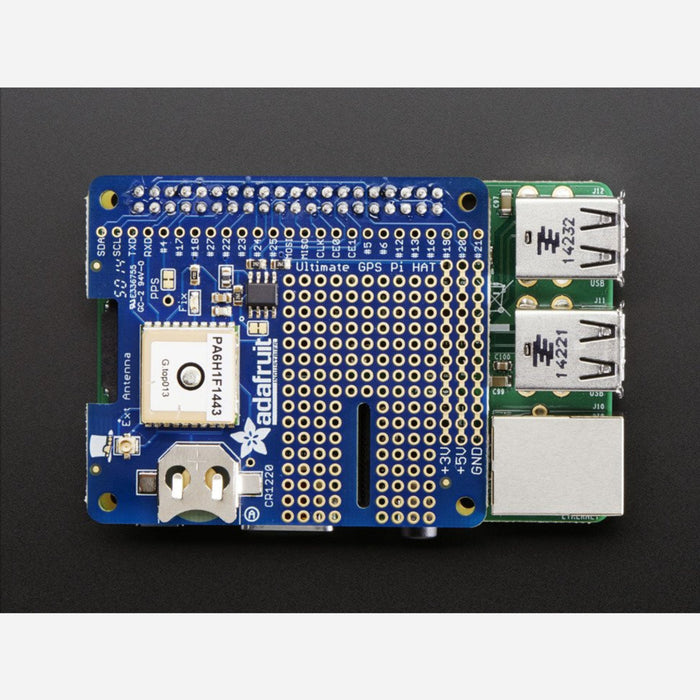 Adafruit Ultimate GPS HAT for Raspberry Pi A+/B+/Pi 2 [Mini Kit]