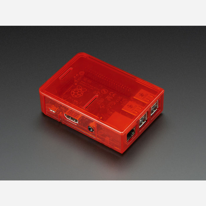 Pi Model B+ / Pi 2 / Pi 3 Case Base - Red