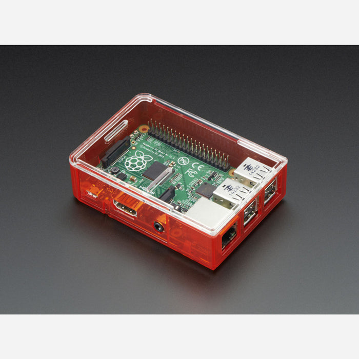 Pi Model B+ / Pi 2 / Pi 3 Case Base - Red