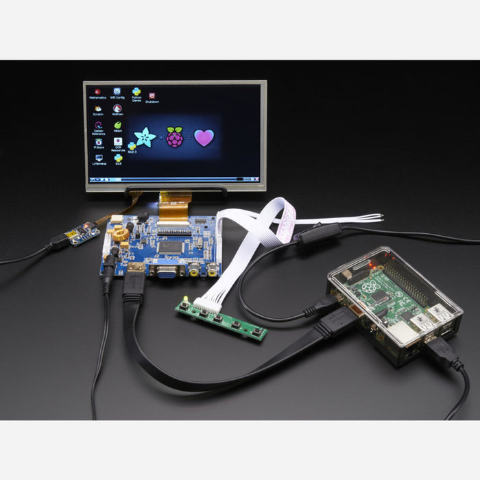 HDMI 4 Pi: 7 Display & Audio 1024x600 w/Touchscreen