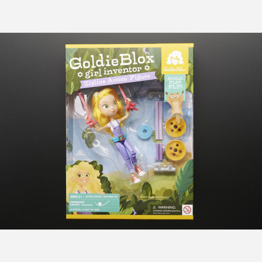 Goldie Blox Action Figure with Zipline