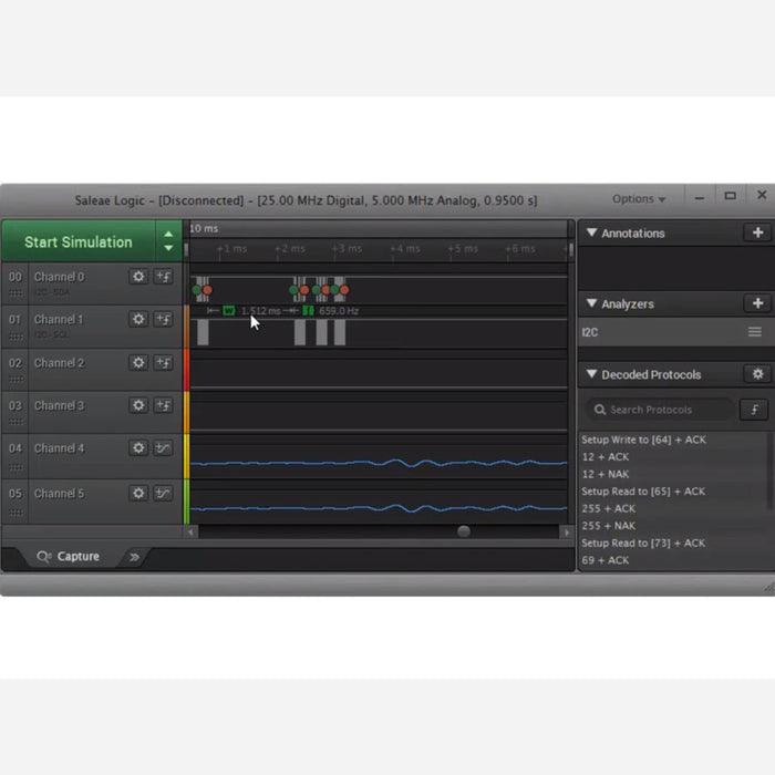 Saleae Logic Pro 16 - 16 Channels Logic + Analog - Black