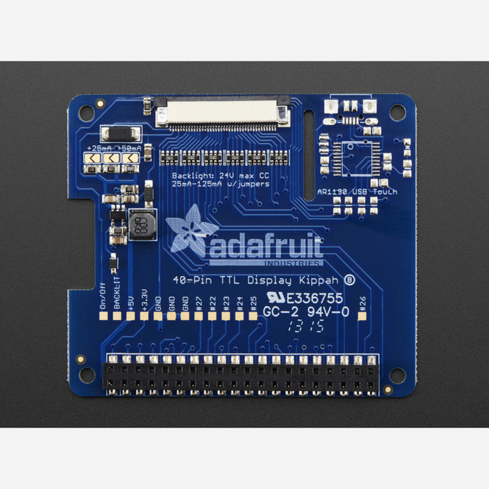 Adafruit DPI TFT Kippah for Raspberry Pi