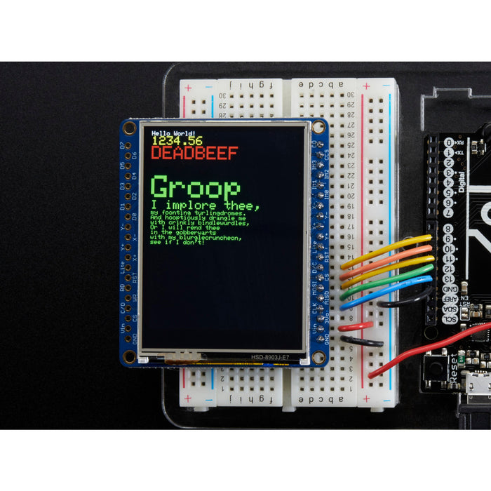 Adafruit 2.4 TFT LCD with Touchscreen Breakout w/MicroSD Socket [ILI9341]