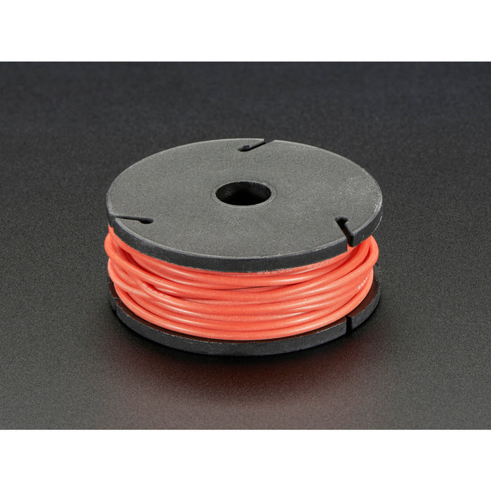 Silicone Cover Stranded-Core Wire - 25ft 26AWG - Red