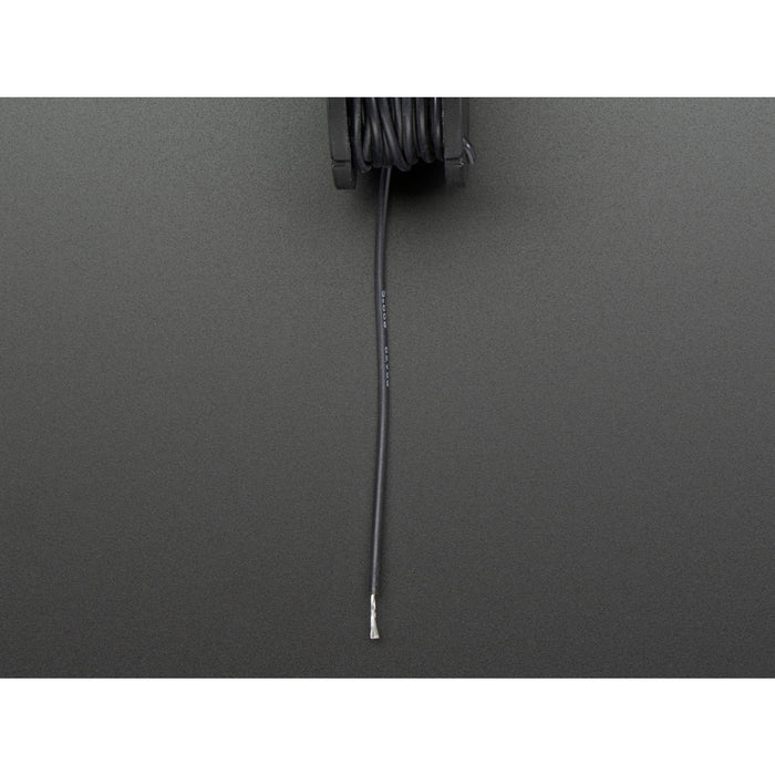 Silicone Cover Stranded-Core Wire - 25ft 26AWG - Black