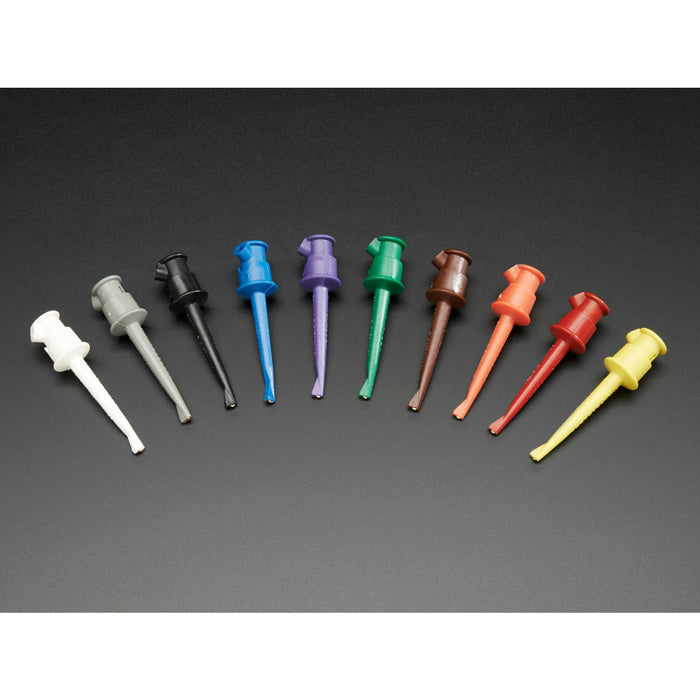 Pomona Minigrabber Test Clip Kit - Multi-Color Pack of 10 [POM-5522]